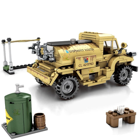 LEGO 284pcs Military Pattern truck Building Blocks WW2 Army Vehicle Soldier Figures Bricks