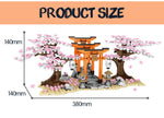LEGO City Street View Idea Sakura Inari Shrine Bricks Friends Cherry Blossom Technic Creator House Tree Building Blocks Toys