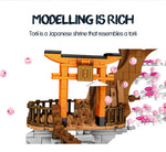 LEGO City Street View Idea Sakura Inari Shrine Bricks Friends Cherry Blossom Technic Creator House Tree Building Blocks Toys