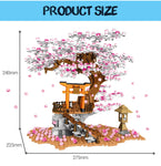 LEGO City Street View Idea Sakura Inari Shrine Bricks Friends Cherry Blossom Technic Creator House Tree Building Blocks Toys