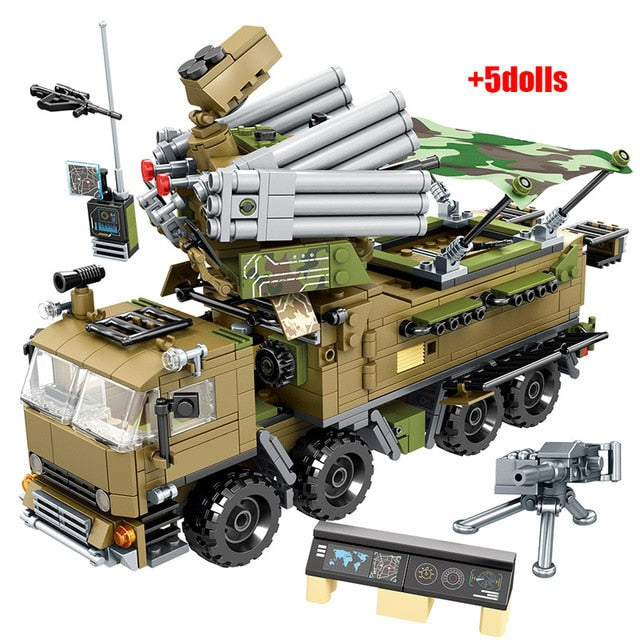 LEGO SWAT Team WW2 Helicopter Model Building Blocks Military Tank Truc Lego Toys Block