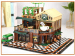 LEGO 2059Pcs Creative Cafe Coffee Shop Model Building Blocks City Street View Casual House Figures Bricks