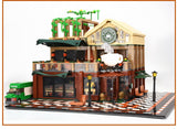 LEGO 2059Pcs Creative Cafe Coffee Shop Model Building Blocks City Street View Casual House Figures Bricks