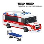 LEGO Ambulance Military Building Blocks Rescue Car Sets Truck Bricks Educational City Car Construction