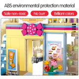LEGO Famous Brand Fashion Shop DIY Building Blocks City Street View Delicious Cake Store Model Bricks