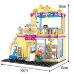 LEGO Famous Brand Fashion Shop DIY Building Blocks City Street View Delicious Cake Store Model Bricks