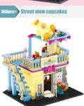 LEGO Famous Brand Fashion Shop DIY Building Blocks City Street View Delicious Cake Store Model Bricks