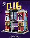 LEGO 5-in-1 USB Light Nightclub House Building Blocks City Street View Series Figures Bricks Education Toys