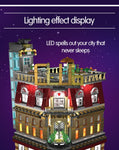 LEGO 5-in-1 USB Light Nightclub House Building Blocks City Street View Series Figures Bricks Education Toys