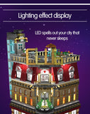LEGO 5-in-1 USB Light Nightclub House Building Blocks City Street View Series Figures Bricks Education Toys