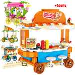 LEGO Ideas Pastry House Hot Dog Car Building Blocks City Street View Construction Food Store Bricks Education