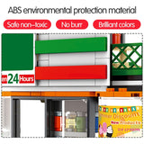 LEGO City Street View Building Blocks Architecture House Food Shop Retail Store Cafe Restaurant KTV Bricks Kids Toy