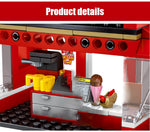LEGO City Street View Building Blocks Architecture House Food Shop Retail Store Cafe Restaurant KTV Bricks Kids Toy