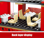 LEGO City Street View Building Blocks Architecture House Food Shop Retail Store Cafe Restaurant KTV Bricks Kids Toy