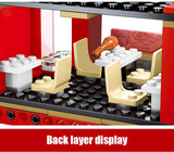 LEGO City Street View Building Blocks Architecture House Food Shop Retail Store Cafe Restaurant KTV Bricks Kids Toy