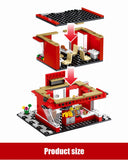 LEGO City Street View Building Blocks Architecture House Food Shop Retail Store Cafe Restaurant KTV Bricks Kids Toy