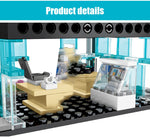 LEGO City Street View Building Blocks Architecture House Food Shop Retail Store Cafe Restaurant KTV Bricks Kids Toy