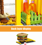 LEGO City Street View Building Blocks Architecture House Food Shop Retail Store Cafe Restaurant KTV Bricks Kids Toy
