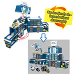 LEGO 960PCS City Police Station House Car Building Blocks Technic SWAT Team Truck Bricks motorcycle Educational Toys