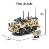 LEGO 308pcs Military Panzer Tank Model Building Blocks WW2 Army Truck Armored ambulance Soldier Figures