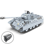LEGO  990pcs Military Panther 121 Tank Building Blocks Army 6 Soldier WW2 weapon Model Bricks Construction