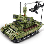 LEGO  884pcs WW2 Military Tank Building Blocks Army 4 Soldier weapon Chariot Model Bricks