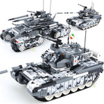 LEGO 1640pcs Military 99A Main Battle Tank Model Building Blocks WW2 Army 6 Soldier Bricks