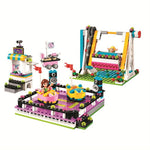 LEGO Friends Amusement Park Bumper Cars building Blocks Bricks Toys Girl Game Toys