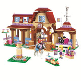 LEGO 594pcs Friends For Girl Heartlake Riding Club Horse Stables Block Set Mia Stephanie Building Toy