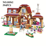 LEGO 594pcs Friends For Girl Heartlake Riding Club Horse Stables Block Set Mia Stephanie Building Toy