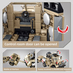 LEGO 464pcs UK British Army Gun Tractor Truck weapon Building Blocks Military Vehicle ww2 Soldier Bricks