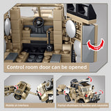 LEGO 464pcs UK British Army Gun Tractor Truck weapon Building Blocks Military Vehicle ww2 Soldier Bricks