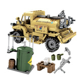 LEGO 284pcs Military Army Canada WW2 Building Blocks Pattern vehicle Soldier Figures Bricks