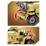 LEGO 284pcs Military Army Canada WW2 Building Blocks Pattern vehicle Soldier Figures Bricks