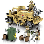 LEGO 284pcs Military Army Canada WW2 Building Blocks Pattern vehicle Soldier Figures Bricks