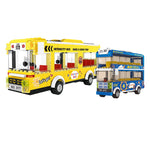 LEGO Double decker Tour Bus BRT Bus Building Block sets For City truck vehicle Sightseeing car Bricks