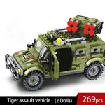 LEGO Military WW2 Army Armored Vehicle Soldier Building Blocks Tank Figures Weapon Germany truck Bricks
