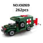 LEGO 262pcs Military Ambulance Building Block Compatible vehicle Army US Soldier Bricks