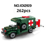 LEGO 262pcs Military Ambulance Building Block Compatible vehicle Army US Soldier Bricks