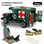 LEGO 262pcs Military Ambulance Building Block Compatible vehicle Army US Soldier Bricks