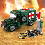 LEGO 262pcs Military Ambulance Building Block Compatible vehicle Army US Soldier Bricks