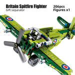 LEGO Block Military Fighter Building Block WW2 Helicopter US F4U Spitfire Fighter Army soldiers model bricks