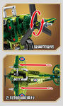 LEGO Block Military Fighter Building Block WW2 Helicopter US F4U Spitfire Fighter Army soldiers model bricks