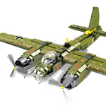 LEGO 559pcs Military Ju-88 bombing plane Building Block WW2 Helicopter Army weapon soldier model bricks