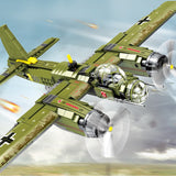 LEGO 559pcs Military Ju-88 bombing plane Building Block WW2 Helicopter Army weapon soldier model bricks