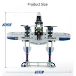 LEGO 330pcs US Lightning P-38 Fighter WW2 Amry Building Block Military technic Brick