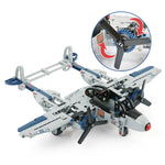 LEGO 330pcs US Lightning P-38 Fighter WW2 Amry Building Block Military technic Brick