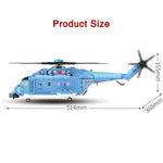 LEGO 908pcs Z-18 Large Utility Helicopters Building Blocks Military army city plane Airplane Bricks