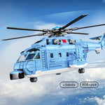 LEGO 908pcs Z-18 Large Utility Helicopters Building Blocks Military army city plane Airplane Bricks
