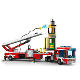 LEGO City Rescue Fire Engine Building Blocks Firefighter Figure Sets Ladder Fire Trucks Rescue Car